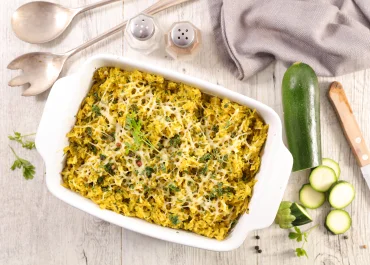 Gratin Riz - Courgettes au poulet haché-featured image