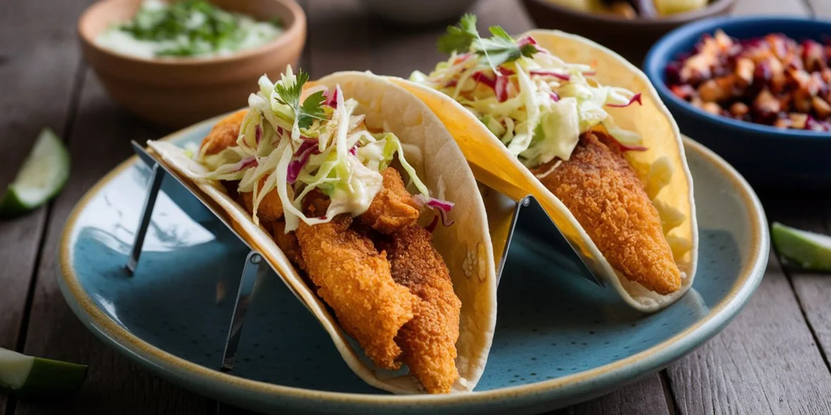Indulge in the Vibrant Flavors of Fish Tacos with Cilantro Lemon Slaw