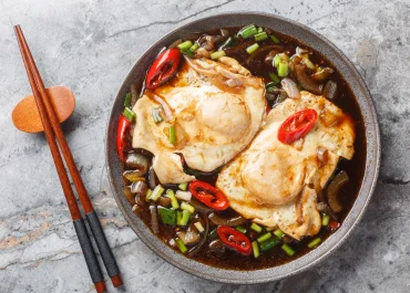 Sweet and Sour Fried Eggs-featured image